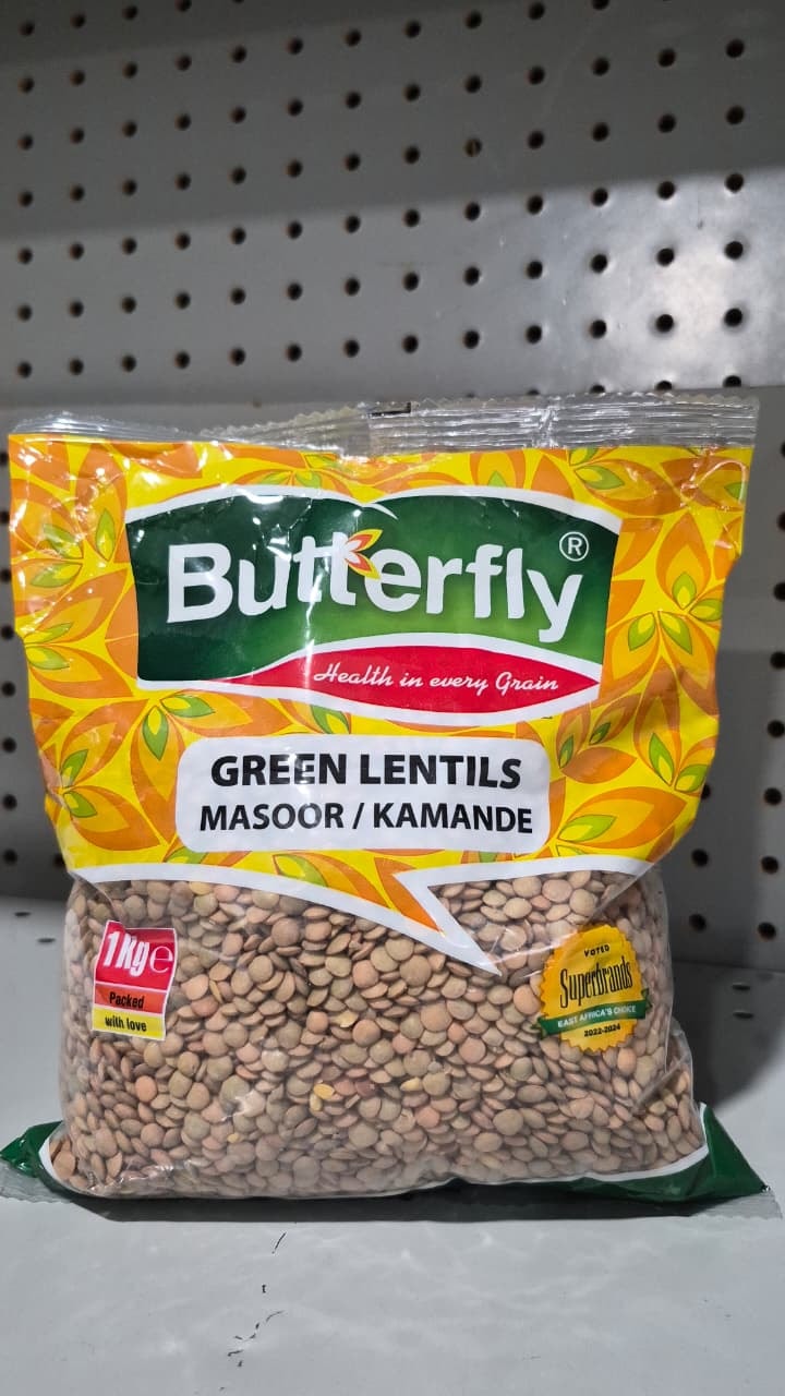 Butterfly Green Lentils 1Kg